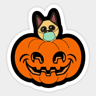 Happy Halloween German Shepherd Dog Lovers Novelty Gift Sticker